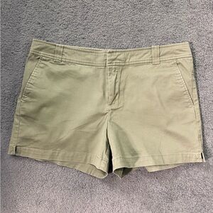 New York & Company Olive Chino Shorts